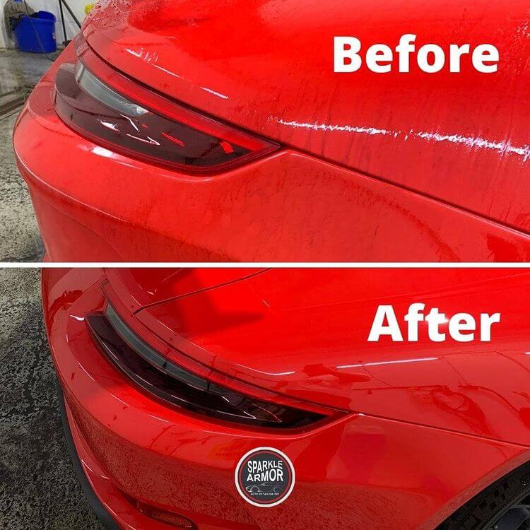 Before and after Car Detailing Markham