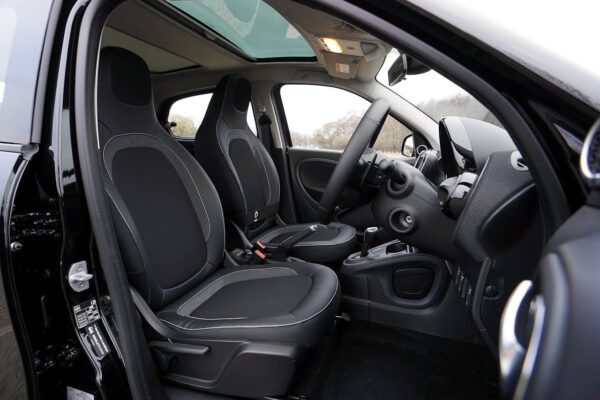 a photo of inside of the car that is decluttered