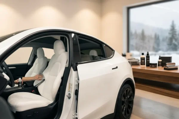 "How to Clean Tesla White Seats Without Damaging Them" "Tesla Model Y Detailing: What You Need to Know" "Is.